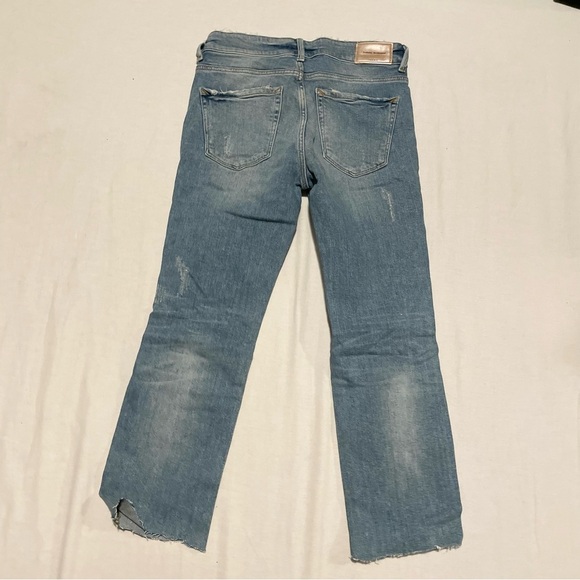 Zara Trafaluc Distressed Blue Jeans Womens Size 4 - Picture 11 of 16